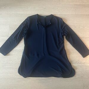 ralph lauren navy tunic top size large